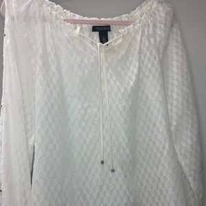 WHITE | BLACK SEE THROUGH BLOUSE